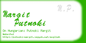 margit putnoki business card